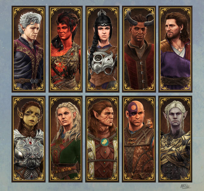 Baldur's Gate 3 Portraits